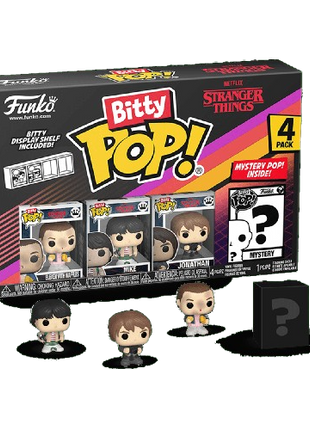 Stranger Things - Eleven With Waffles, Mike, Jonathan & Mystery Funko Bitty Pop!