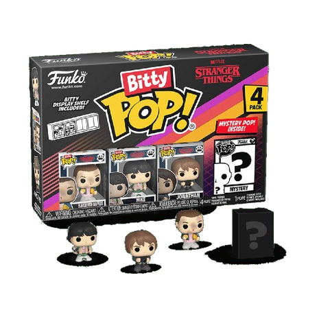 Stranger Things - Eleven With Waffles, Mike, Jonathan & Mystery Funko Bitty Pop!