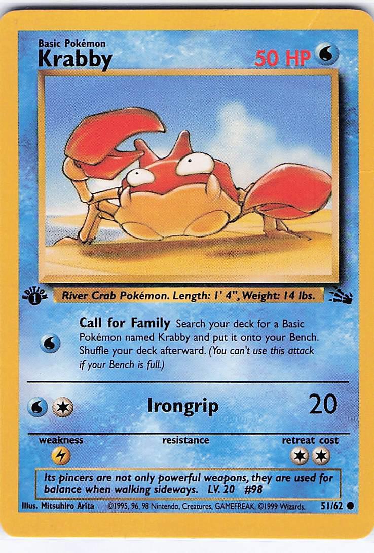 Krabby 51/62 (1st) (D)