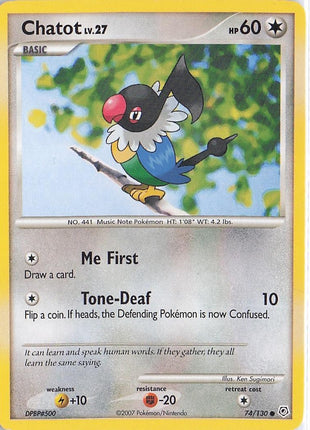 Chatot LV.27 74/130