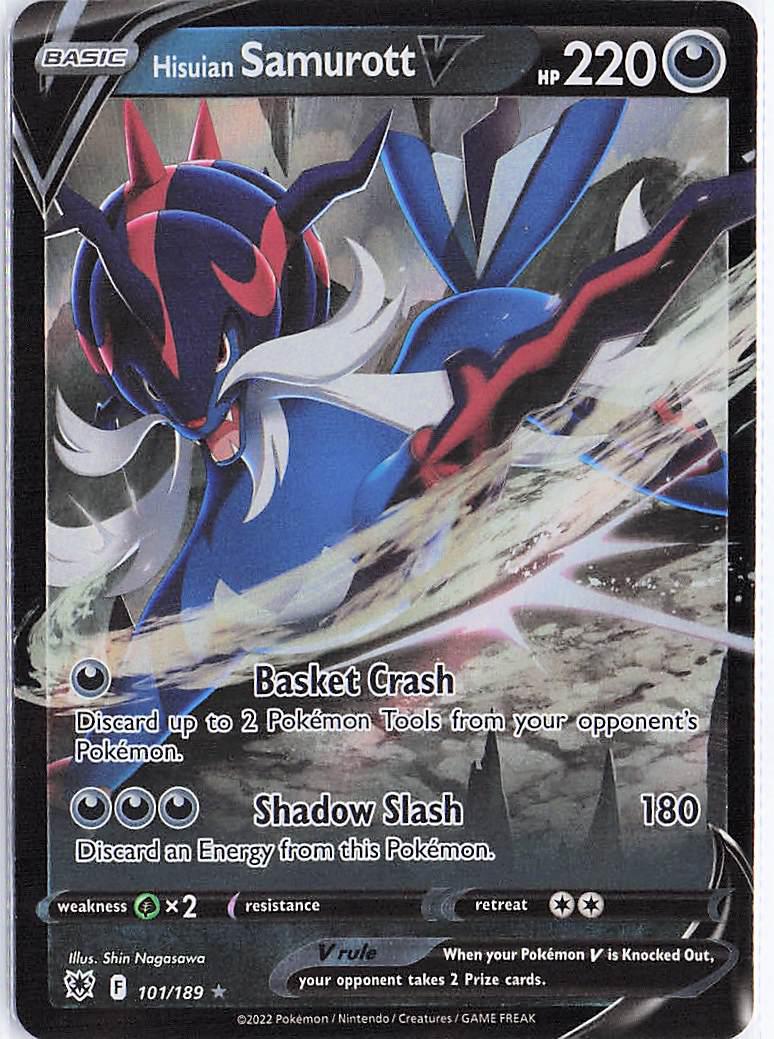 Hisuian Samurott V 101/189