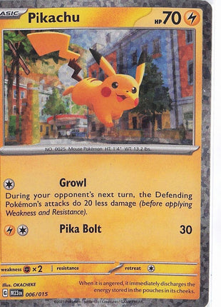 Pikachu 006/015 (H)