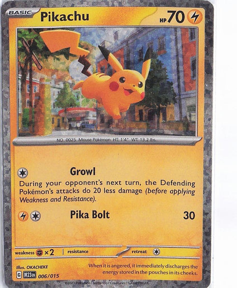 Pikachu 006/015 (H)