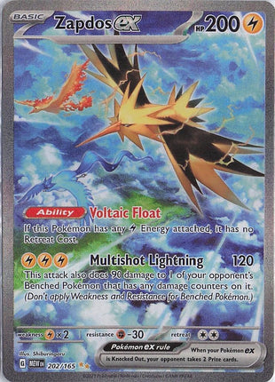 Zapdos ex 202/165