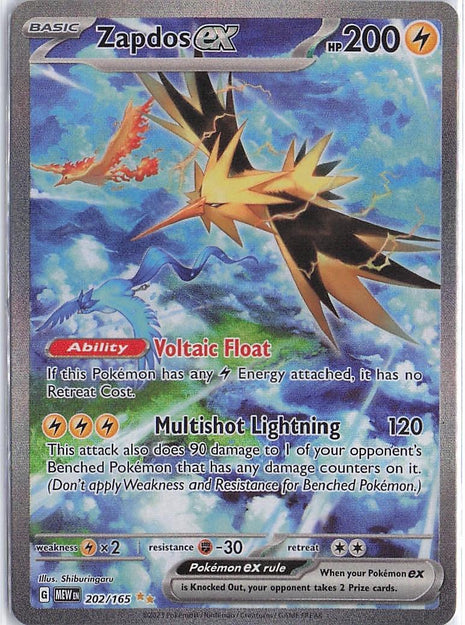 Zapdos ex 202/165