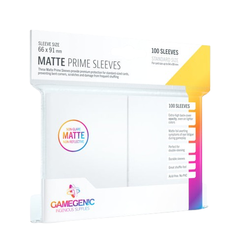 Gamegenic - White Matte Prime Sleeves (100)