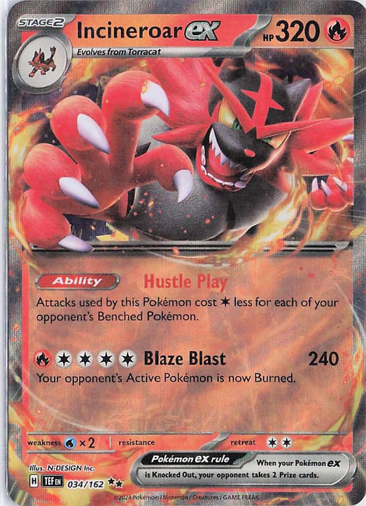 Incineroar ex 034/162