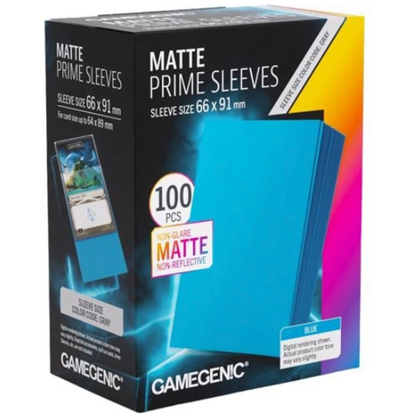 Gamegenic - Prime Matte Blue 66x91 Sleeves (100)