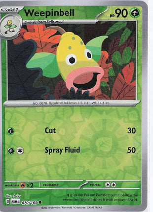 Weepinbell 070/165 (RH)