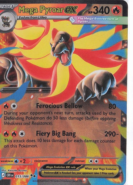 Mega Pyroar ex 015/086