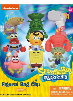 Spongebob Squarepants - Nickelodeon Classics Series 4: 3D Character Bag Clip Blind Bag