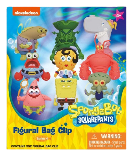 Spongebob Squarepants - Nickelodeon Classics Series 4: 3D Character Bag Clip Blind Bag
