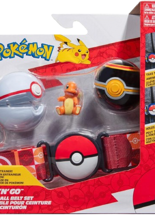 Pokemon - Clip 'N' Go Poke Ball Belt Set (Charmander)