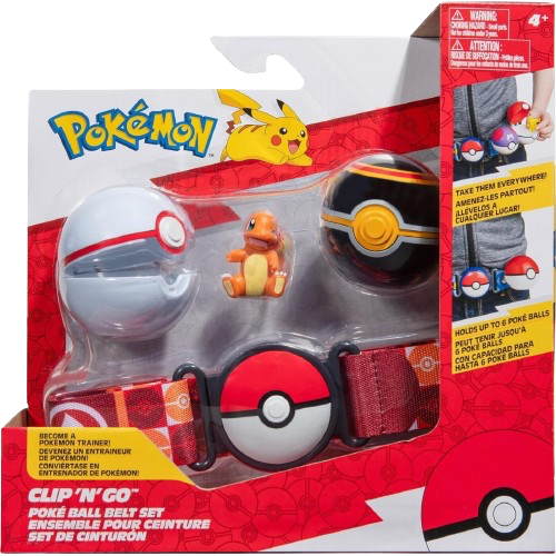 Pokemon - Clip 'N' Go Poke Ball Belt Set (Charmander)