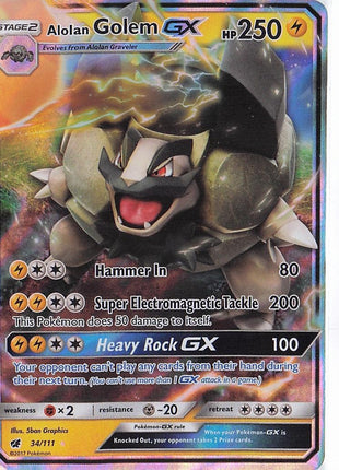 Alolan Golem GX 34/111