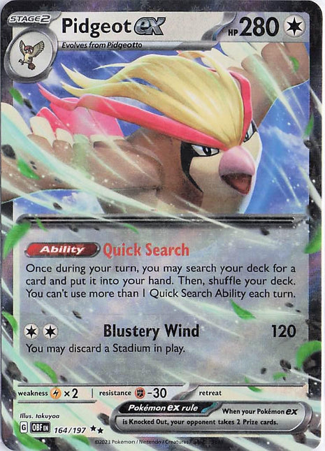 Pidgeot ex 164/197