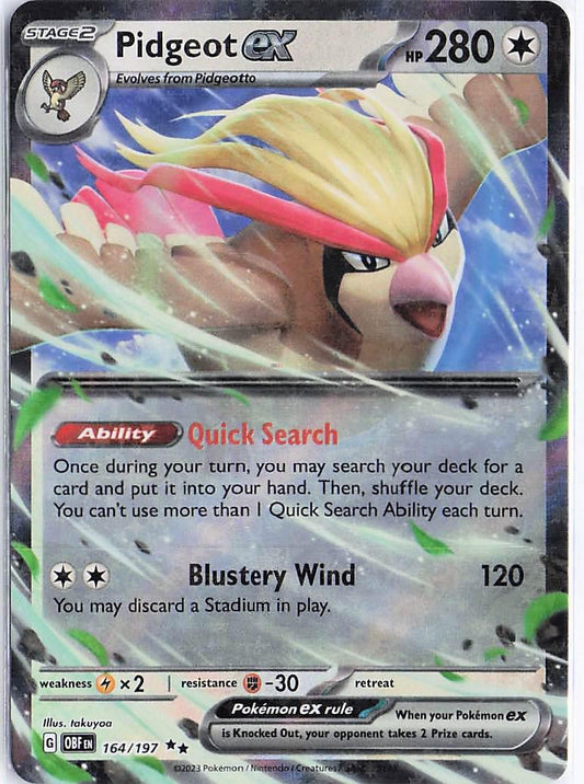 Pidgeot ex 164/197
