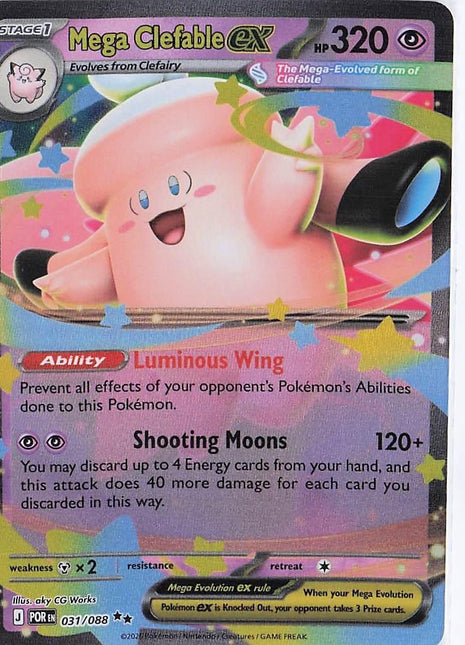 Mega Clefable ex 031/088