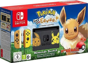 Nintendo Switch - Pokemon Let's Go Eevee Game Console With Pokeball Plus - Preowned
