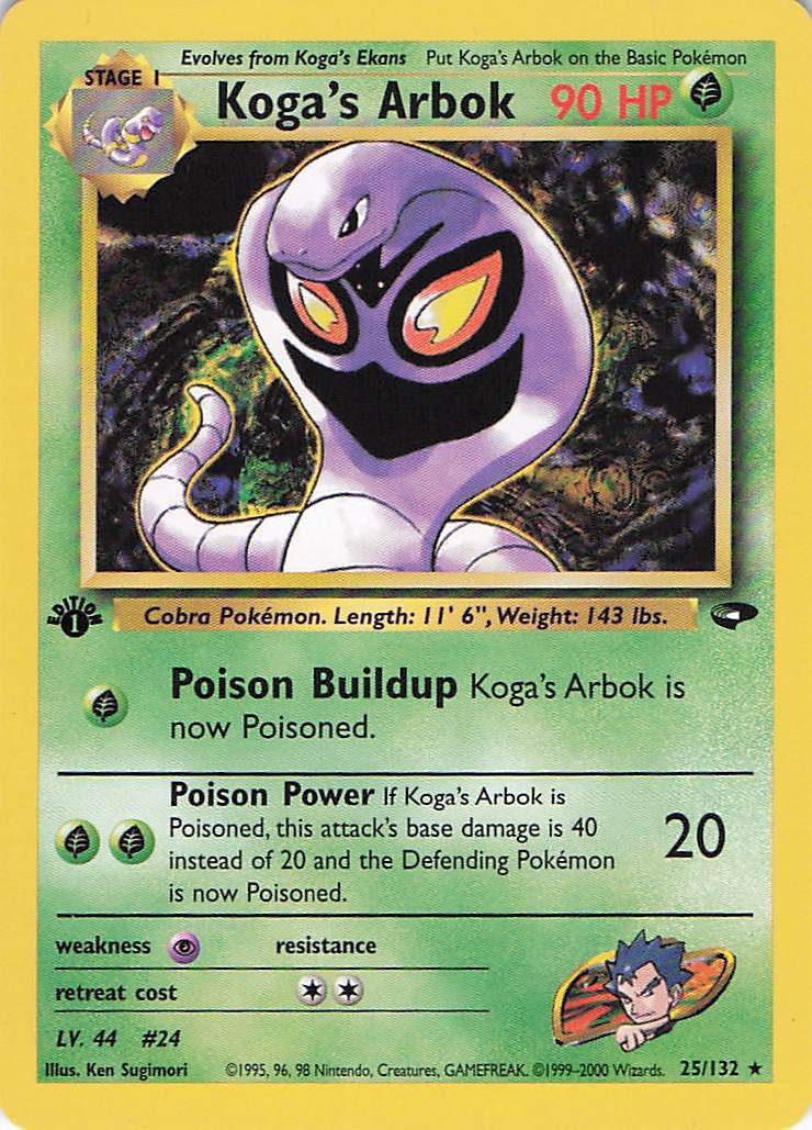 Koga's Arbok 25/132 1st