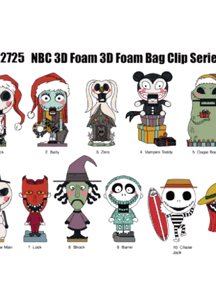 Nightmare Before Christmas - Series 9: 3D Character Bag Clip Blind Bag