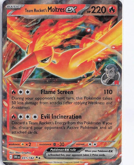 Team Rocket's Moltres ex 031/182