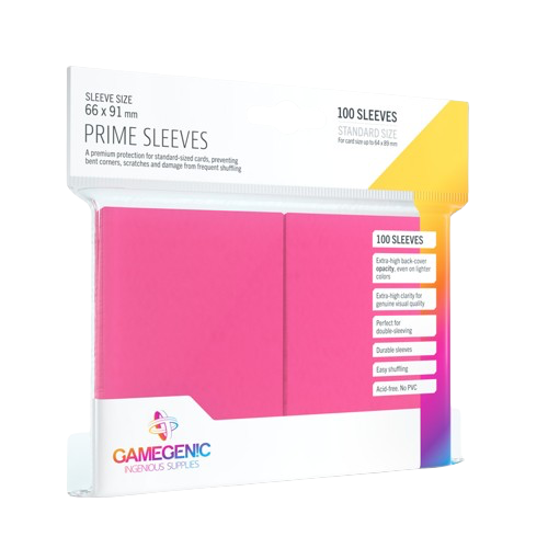 Gamegenic - Pink Prime Standard Sleeves (100)