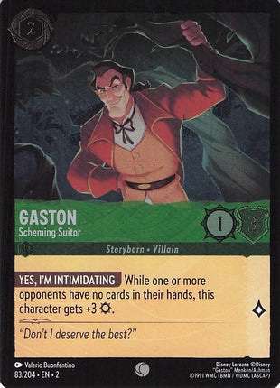 Gaston Scheming Suitor 83/204 EN 2 (Foil)