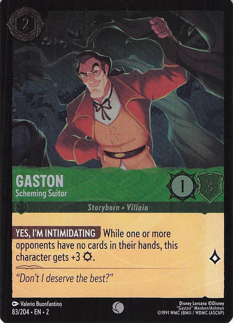Gaston Scheming Suitor 83/204 EN 2 (Foil)