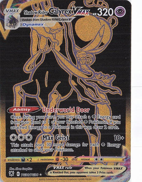 Shadow Rider Calyrex VMAX TG30/TG30