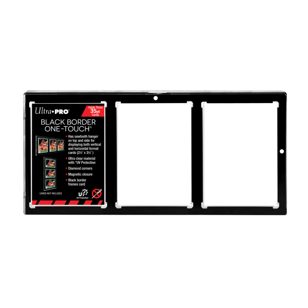 Ultra Pro - One Touch Black Border - 3 Card Frame