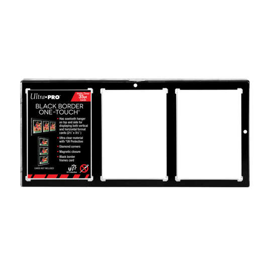 Ultra Pro - One Touch Black Border - 3 Card Frame