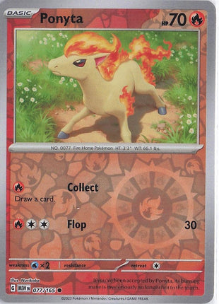 Ponyta 077/165 (RH)