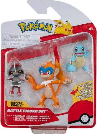 Pokemon - Eevee Wartortle & Murkrow Battle Figure Set