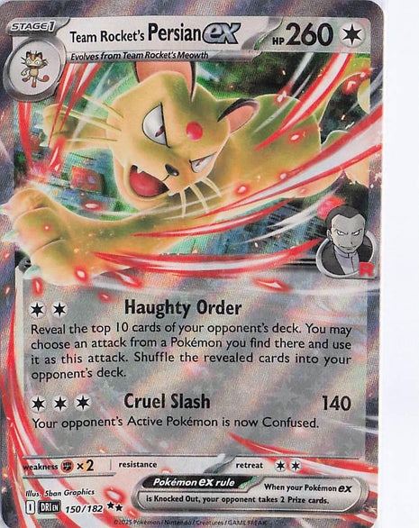 Team Rocket's Persian ex 150/182