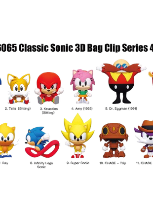 Sonic The Hedgehog - Series 4: 3D Character Bag Clip Blind Bag