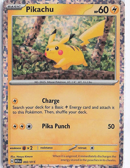 Pikachu 002/015 (H)