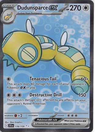Dudunsparce ex 178/159