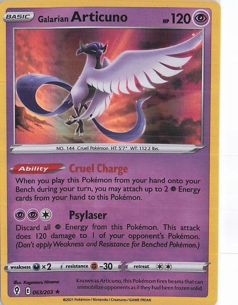 Galarian Articuno 063/203