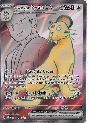 Team Rockets Persian ex 219/182