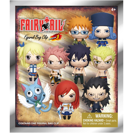 Fairy Tail - Series 1: 3D Character Bag Clip Blind Bag