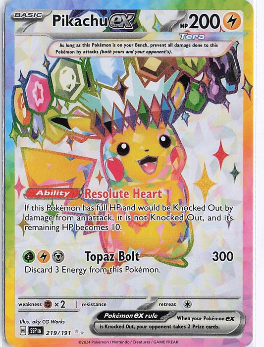 Pikachu ex 219/191