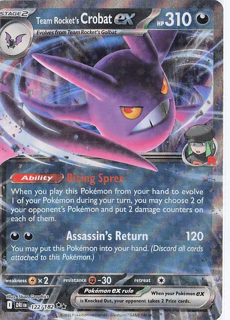 Team Rocket's Crobat ex 122/182