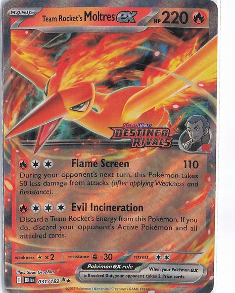 Team Rocket’s Moltres ex 031/182 (Stamp)