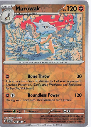 Marowak 105/165 (RH)