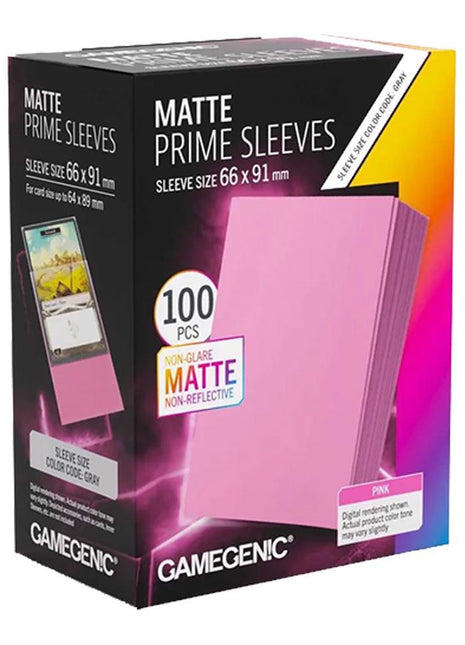 Gamegenic - Prime Matte Pink 66x91 Sleeves (100)