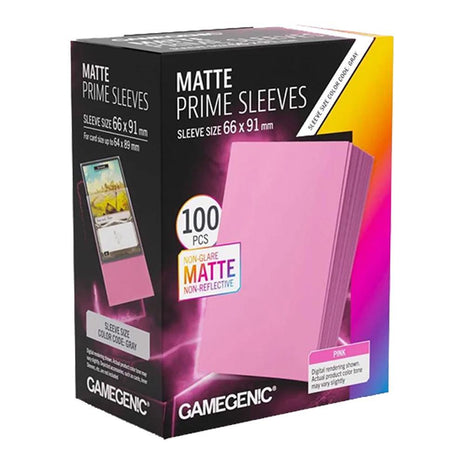 Gamegenic - Prime Matte Pink 66x91 Sleeves (100)