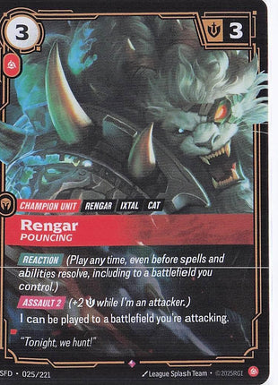 Rengar, Pouncing 025/221