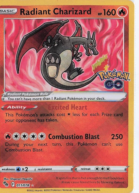 Radiant Charizard 011/078