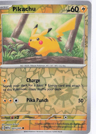 Pikachu 025/165 (RH)